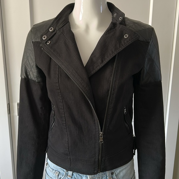 Ralph Lauren Jackets & Blazers - Ralph Lauren Denim & Leather Moto Jacket